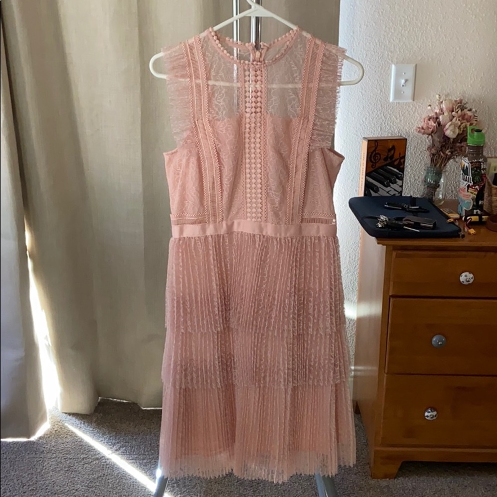 NWT pink lace dress